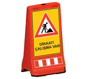 Dikkat Çalışma Var Barikatı