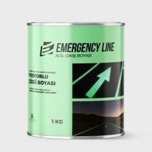 Emergencyline - Soğuk Solvent Bazlı Fosforlu Yol Çizgi Boyası  Acil Çıkış Boyası
