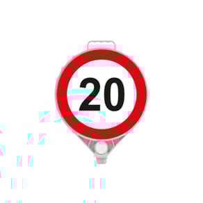 Yuvarlak Azami Hız 20 Km Uyarı Levhası